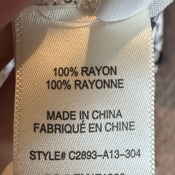 Cloth and Stone Animal Print Black and White Long Sleeve Button Down Shirt - Picture 7 of 7